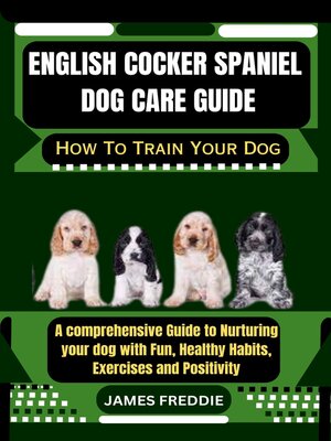 cover image of English Cocker Spaniel  Dog care guide